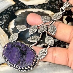 4” Charoite Pendant known as “The Transformation Stone”